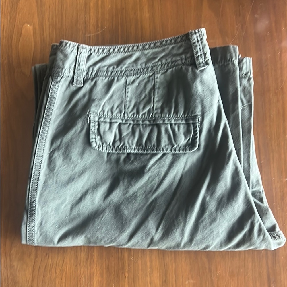 Z Zegna Green Cargo Pants Lightweight Cotton